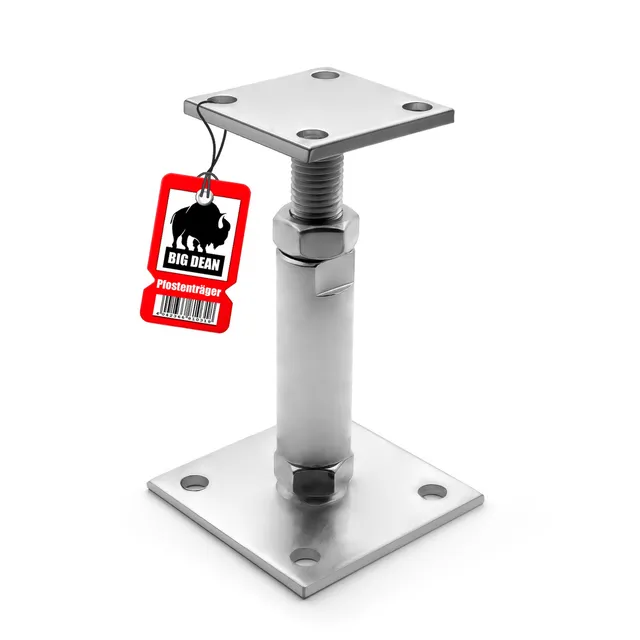BigDean Werkzeug Pfostenträger höhenverstellbar 150-190 mm verzinkt