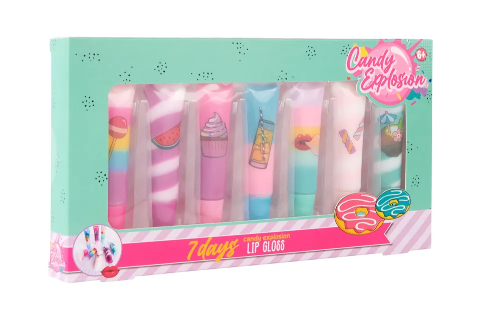 Create It Candy Swirl Lipgloss Set 7 Farben Kinder