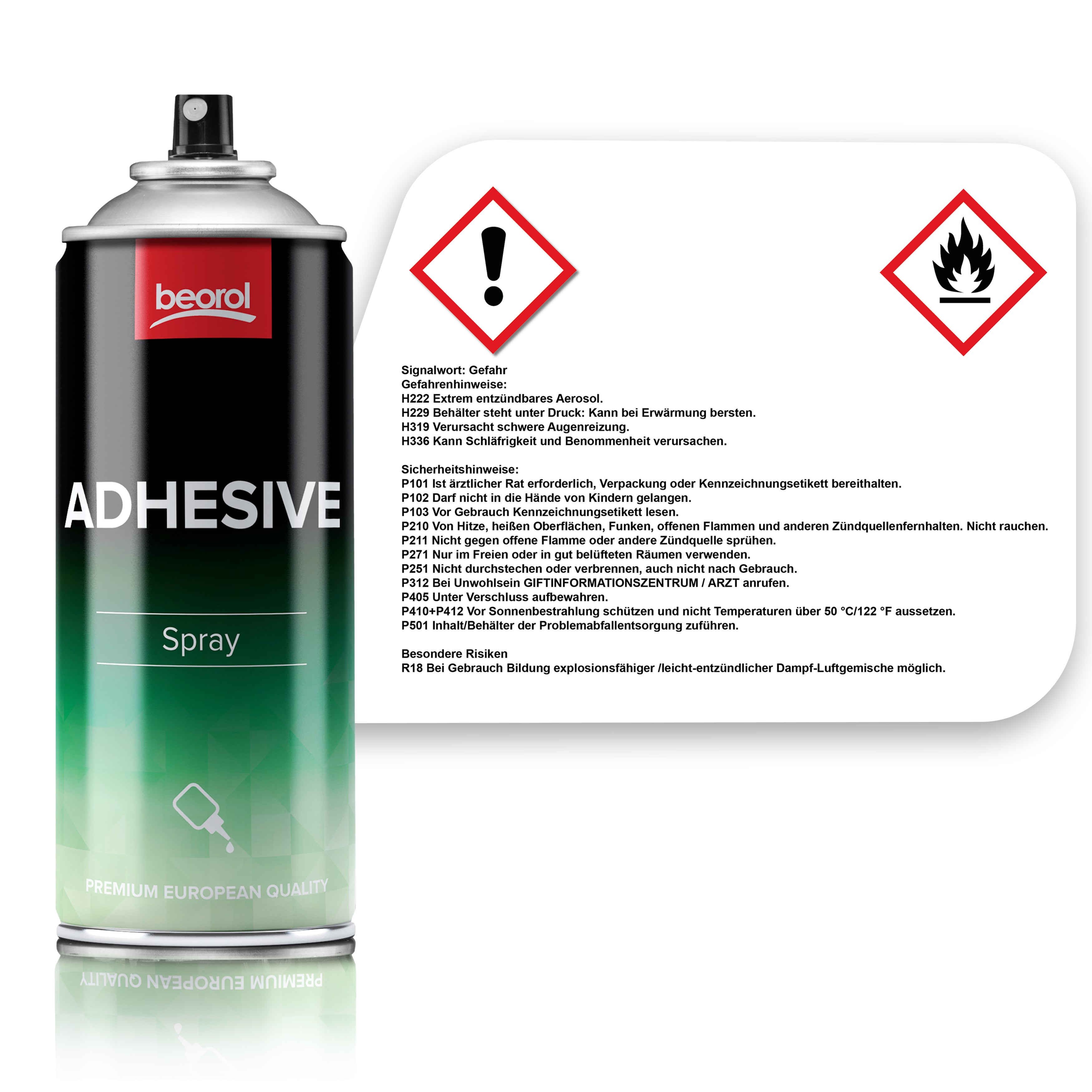 BigDean Sprühkleber 400ml transparent extra stark 12 Dosen