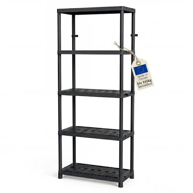 BigDean Schwerlastregal 172x71x35 cm 5 Böden 145 kg Keller