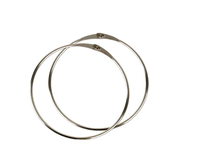 BigDean Warenring Schlüsselring 150 mm 2er Set silber