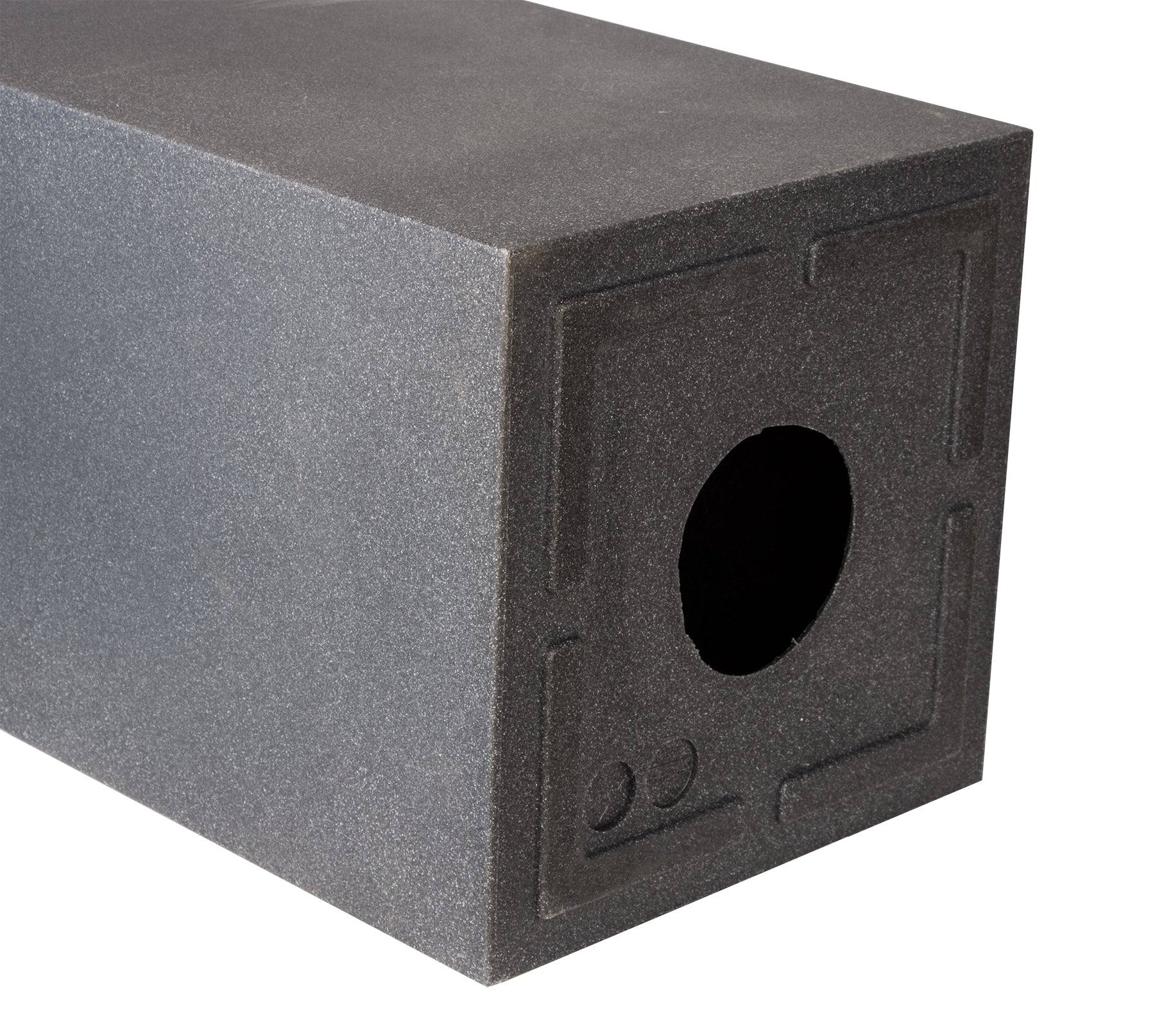 BigDean Pflanzsäule Stein-Optik 80x30x30 Anthrazit