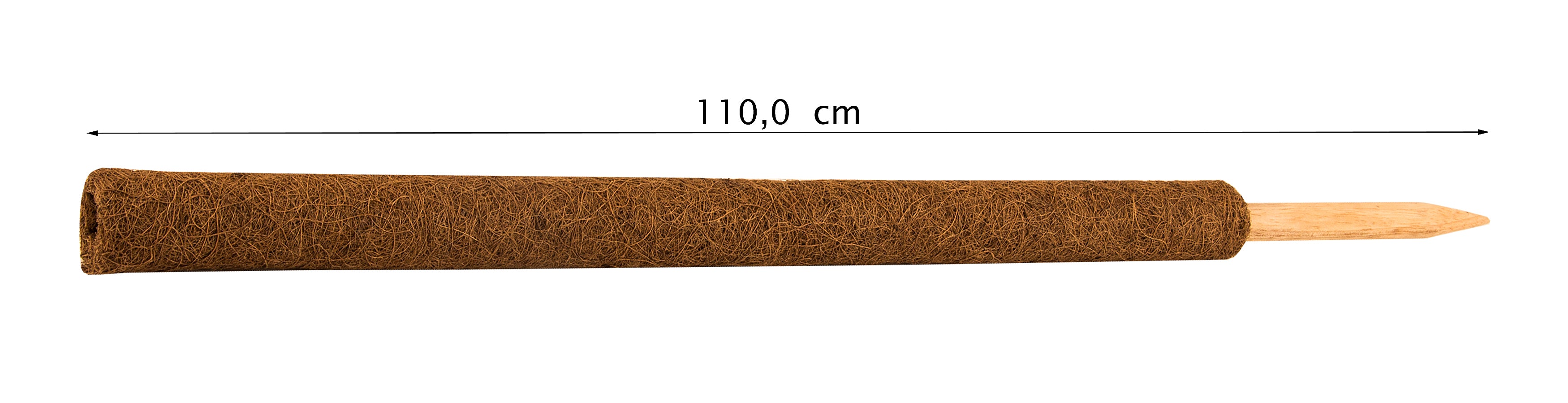 BigDean Garten Pflanzstab Kokos 110cm Rankhilfe Natur