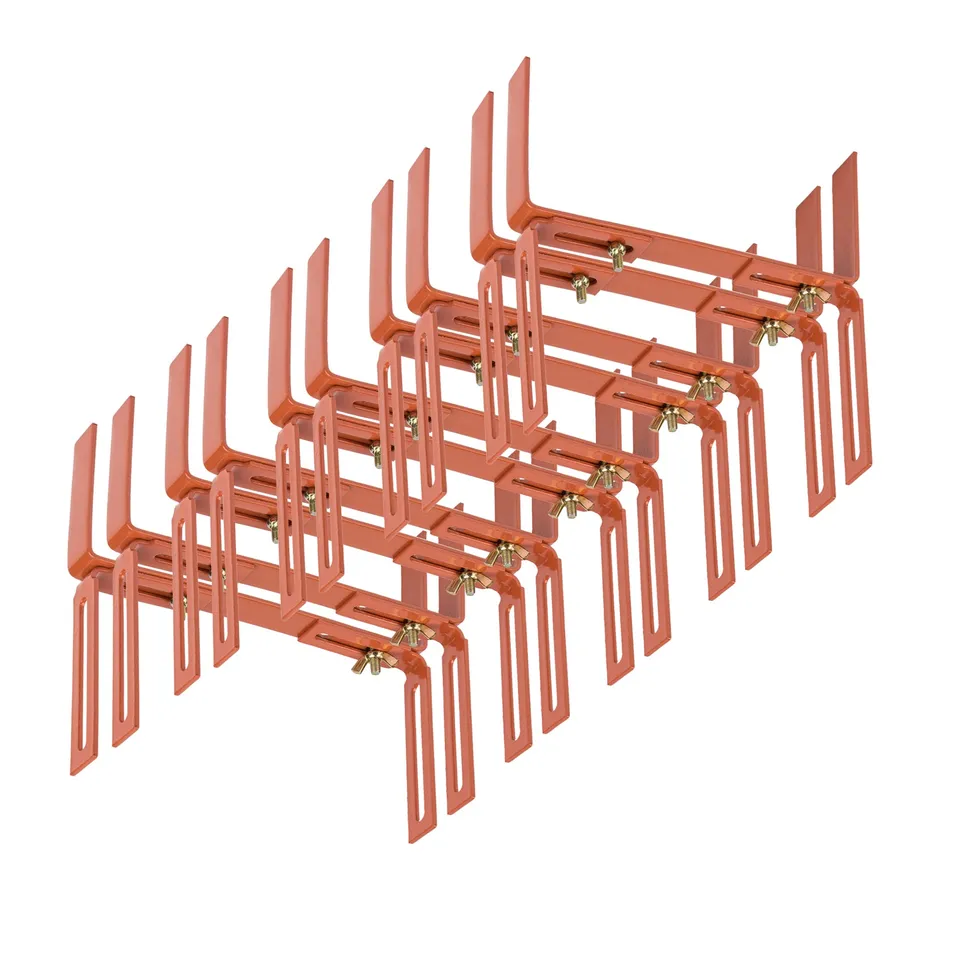BigDean Blumenkastenhalter Terrakotta H-Form 10 Stück