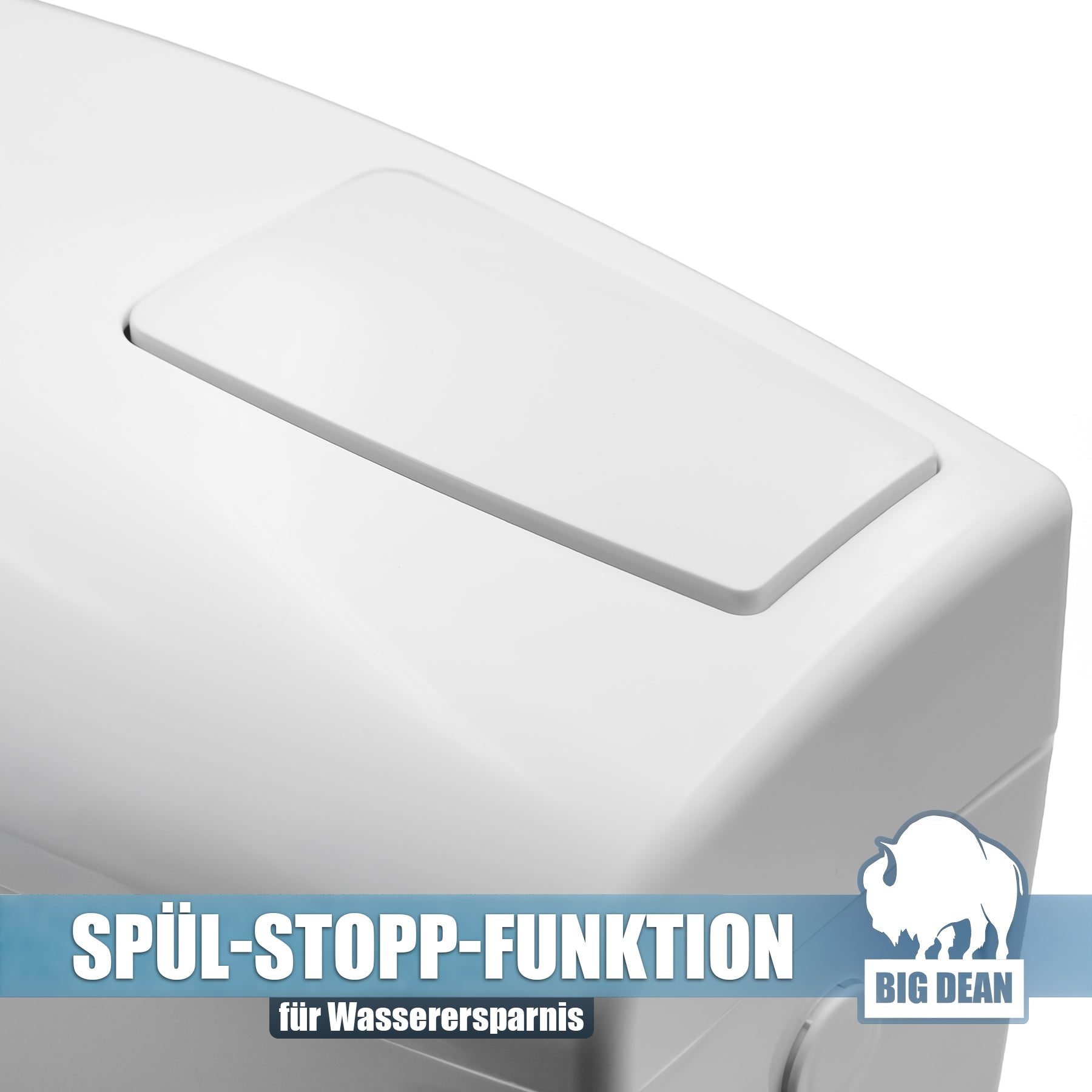 BigDean Bad WC Spülkasten Deluxe 6-9 Liter weiß Start-Stopp