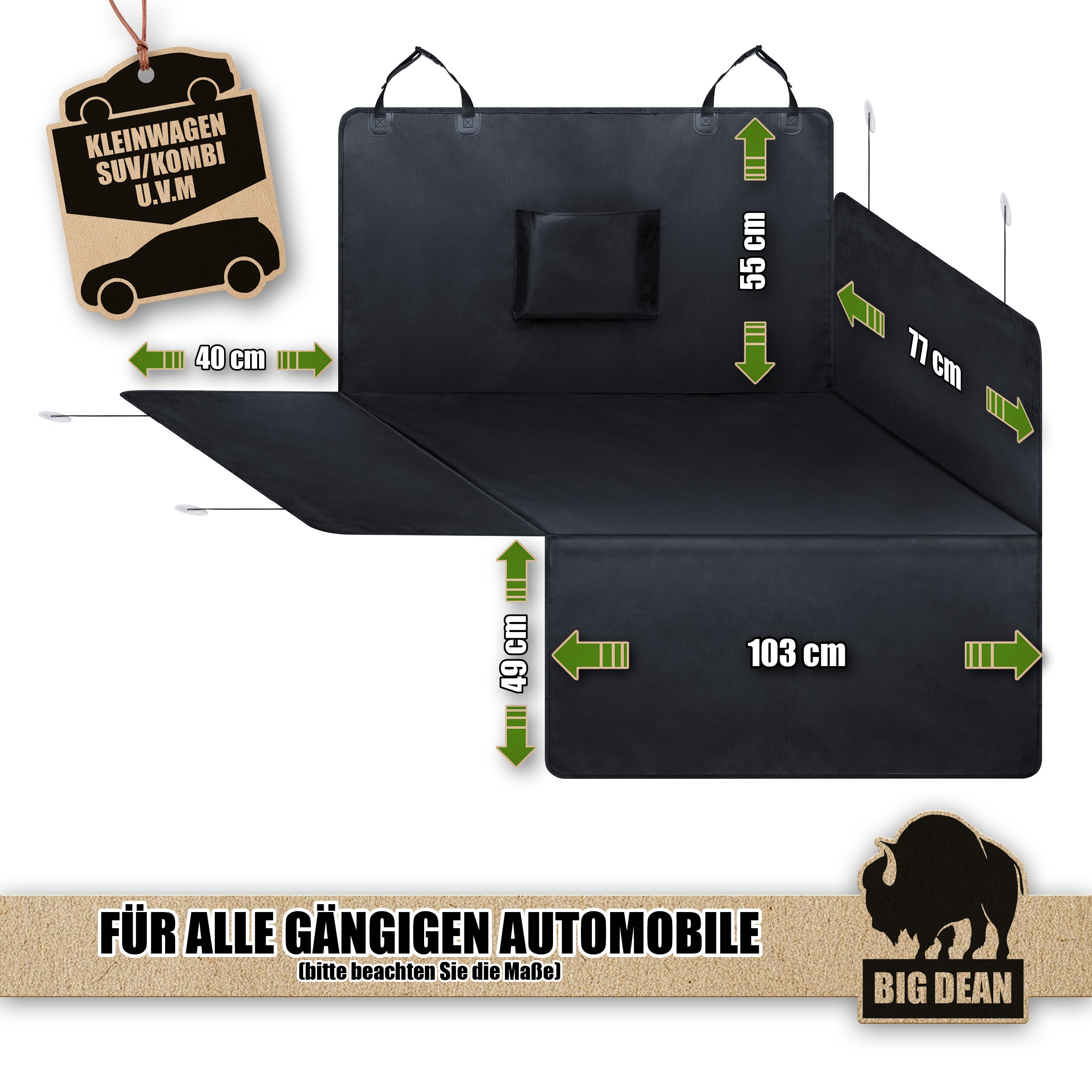 BigDean Kofferraum Schutzmatte Universell Hund Gepäck