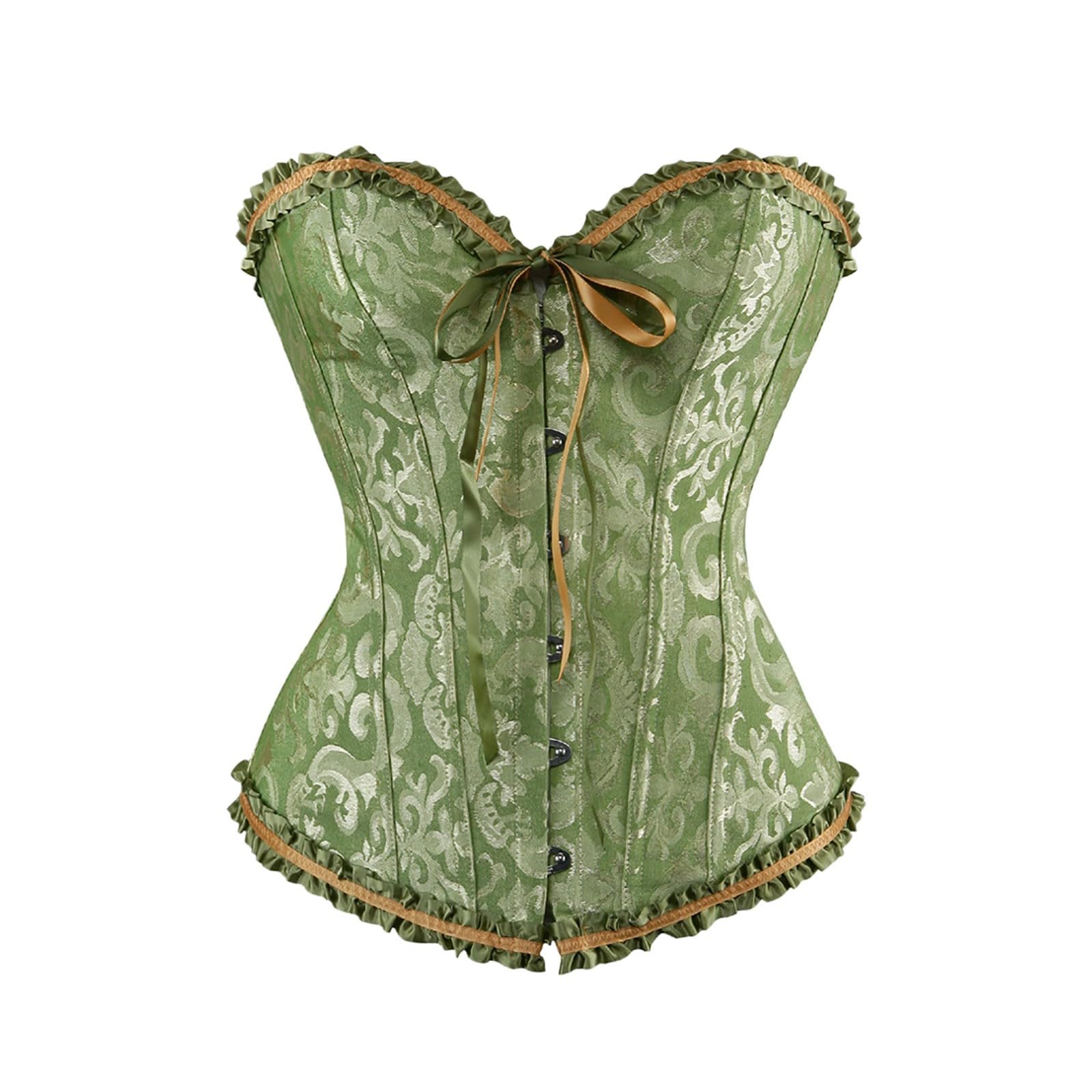 Luadnysin Tops Korsett Damen Bustier Blau Vollbrust