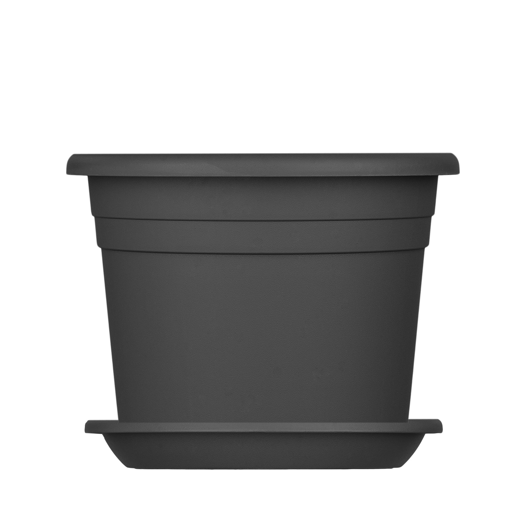 BigDean Garten Blumentopf Untersetzer 29 cm Anthrazit 9er Pack