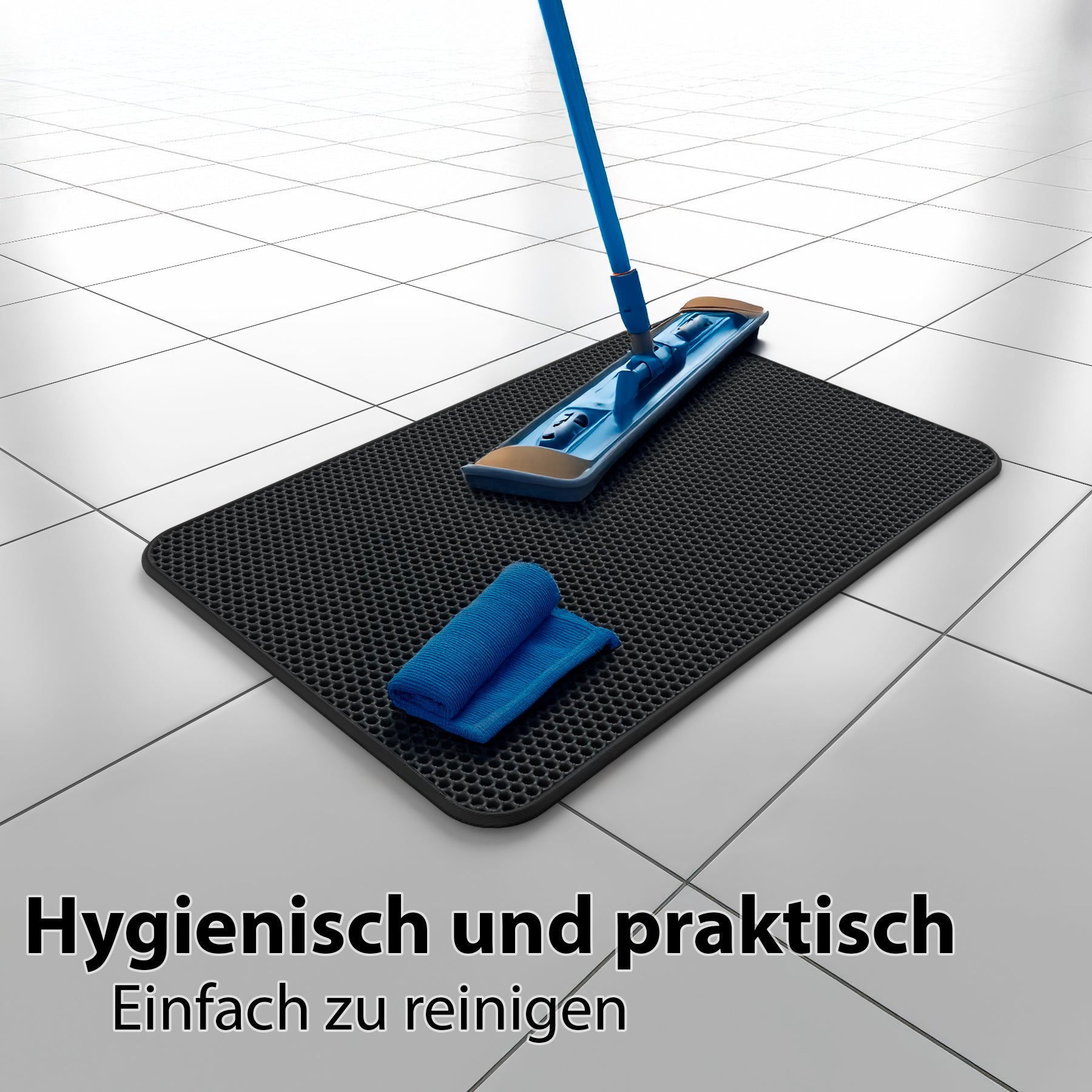 BigDean Haushalt & Alltag Katzenklo Matte 61x38 cm kratzfest