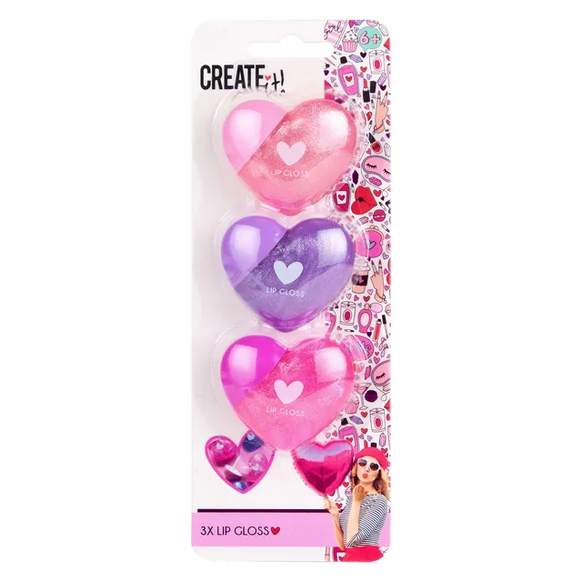 Create It Makeup Lippenbalsam Herzen Set 3 Stück Pflege