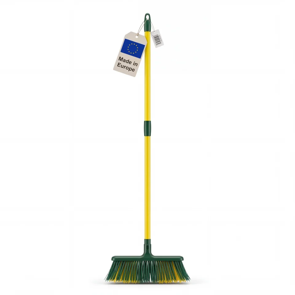 BigDean Krallenbesen XL Gartenbesen Teleskopstiel Borsten
