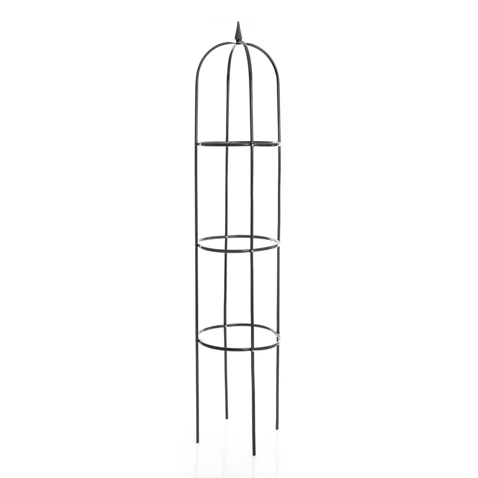 BigDean Rankhilfe Rosenbogen 40x200 cm grün Metall Obelisk