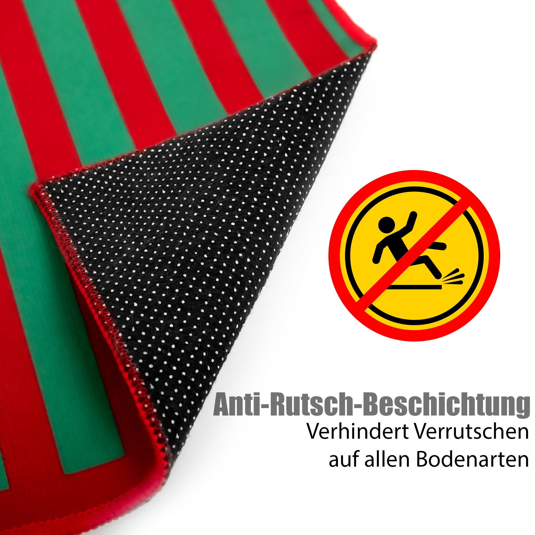 BigDean Bulls-Eye Dartteppich 80x235 cm rutschfest mit Abwurf