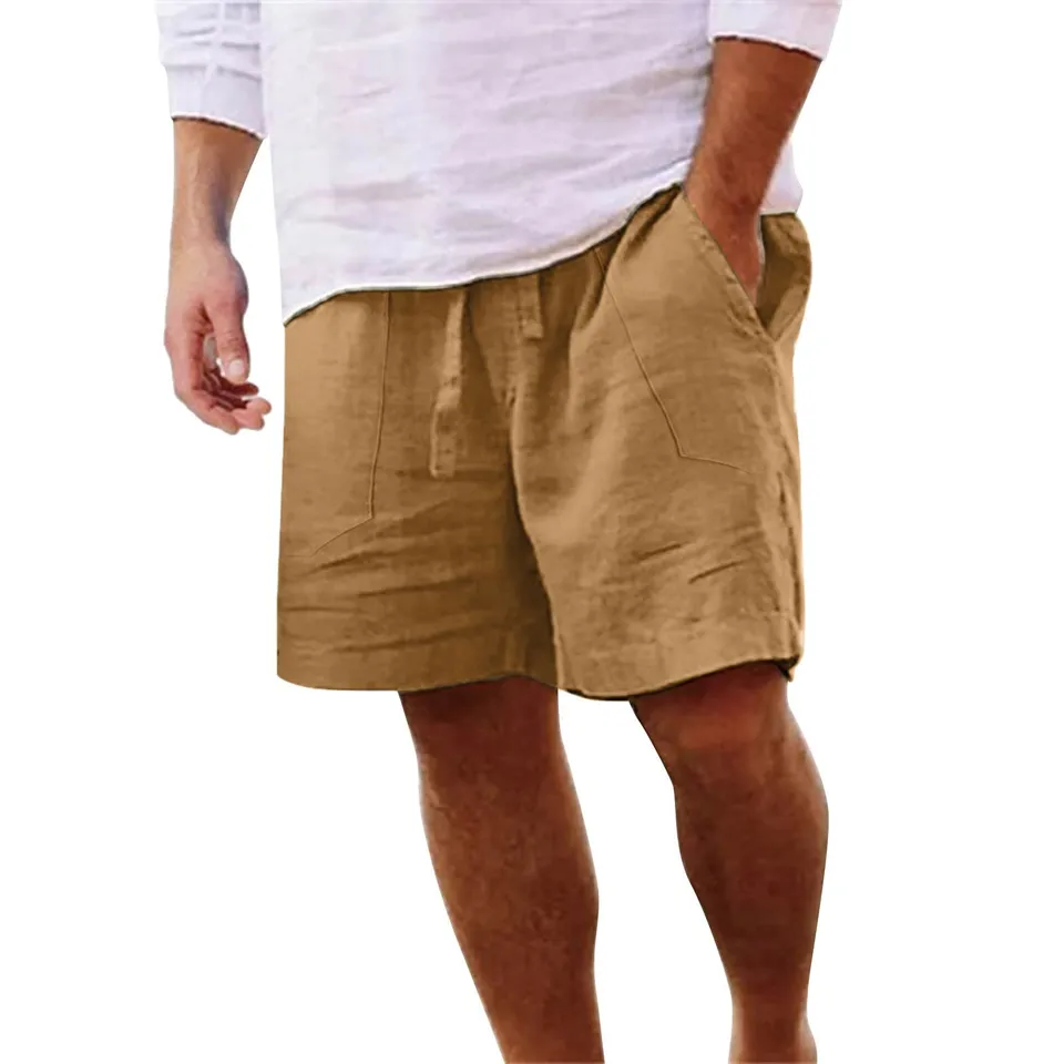 Luadnysin Shorts Herren Leinen Navy Sommer