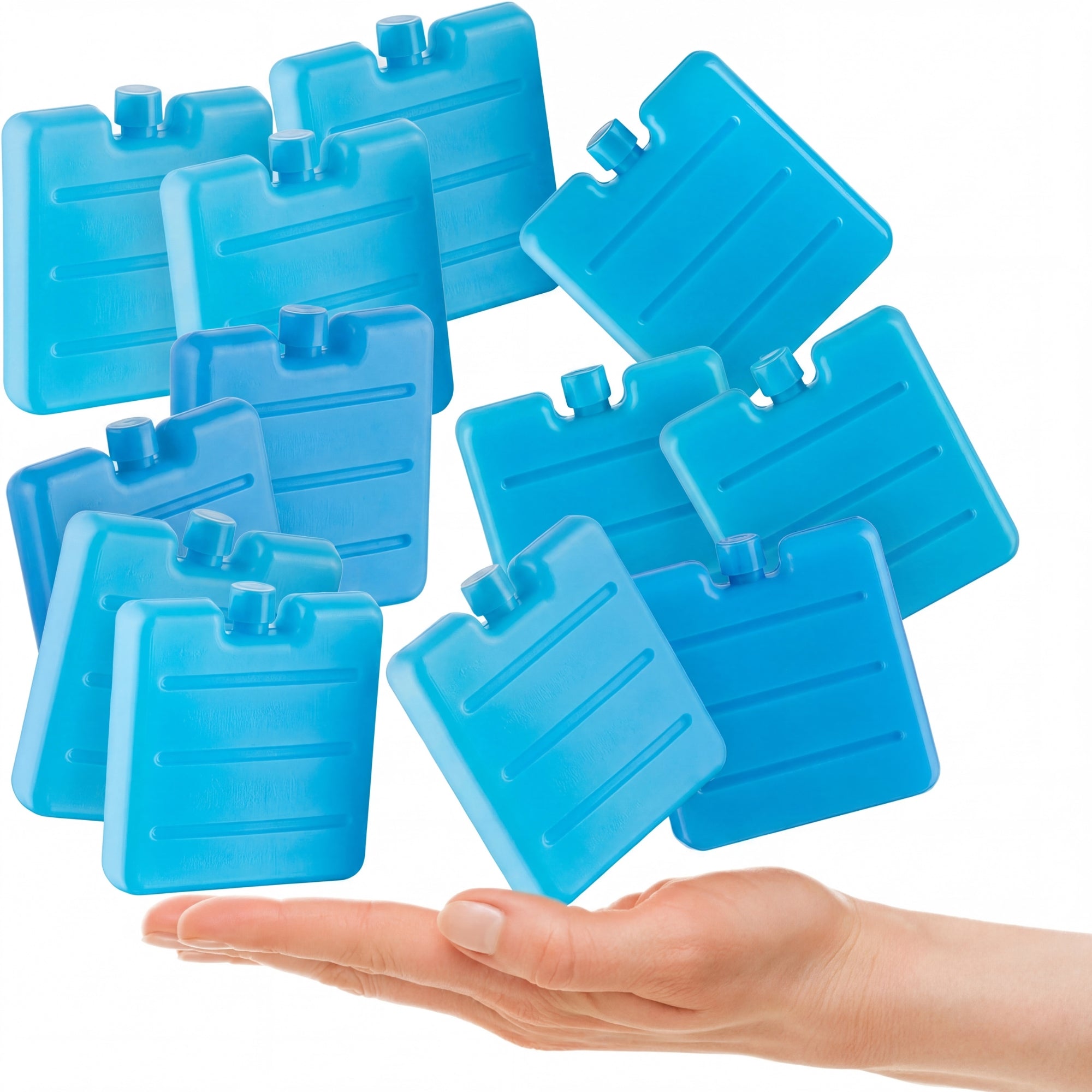 BigDean Kühlakkus Mini 7,5 cm Kühlpacks 12er Set