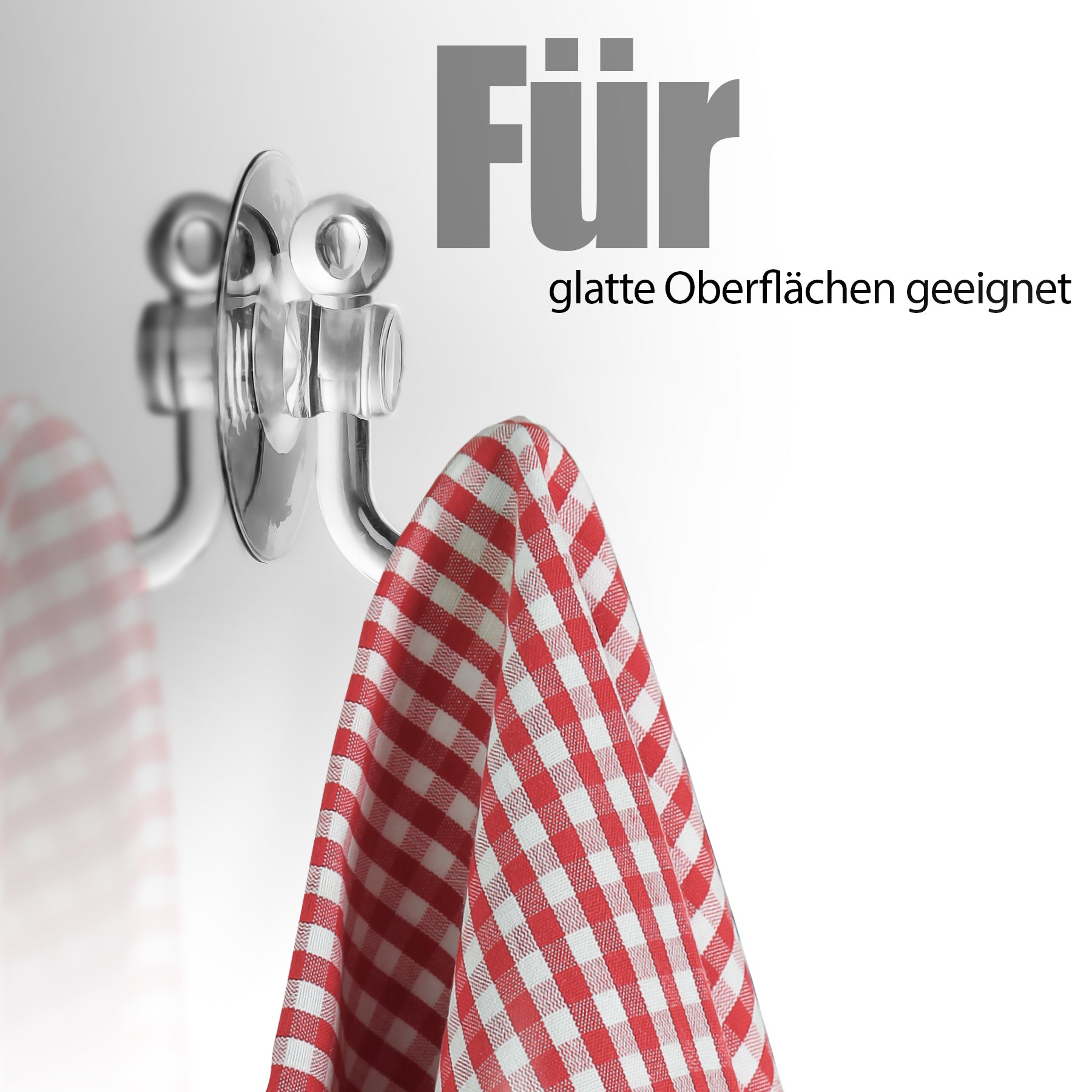 BigDean Saugnapf mit Haken 30 mm 40er Set transparent
