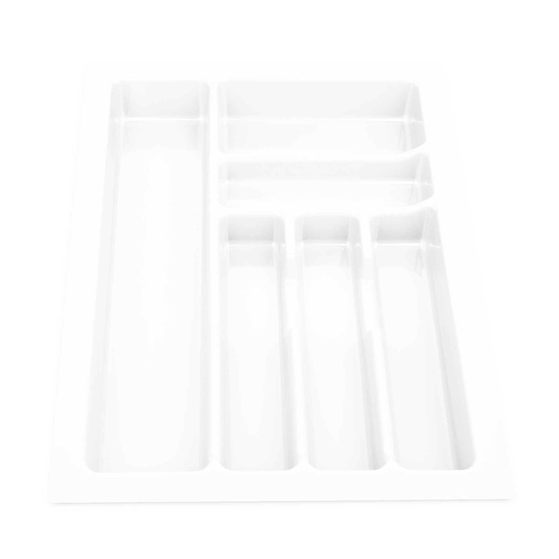 BigDean Küche Besteckeinsatz 40 cm Weiß Zuschneidbar
