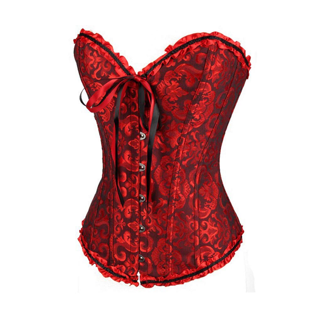 Luadnysin Tops Korsett Damen Bustier Blau Vollbrust