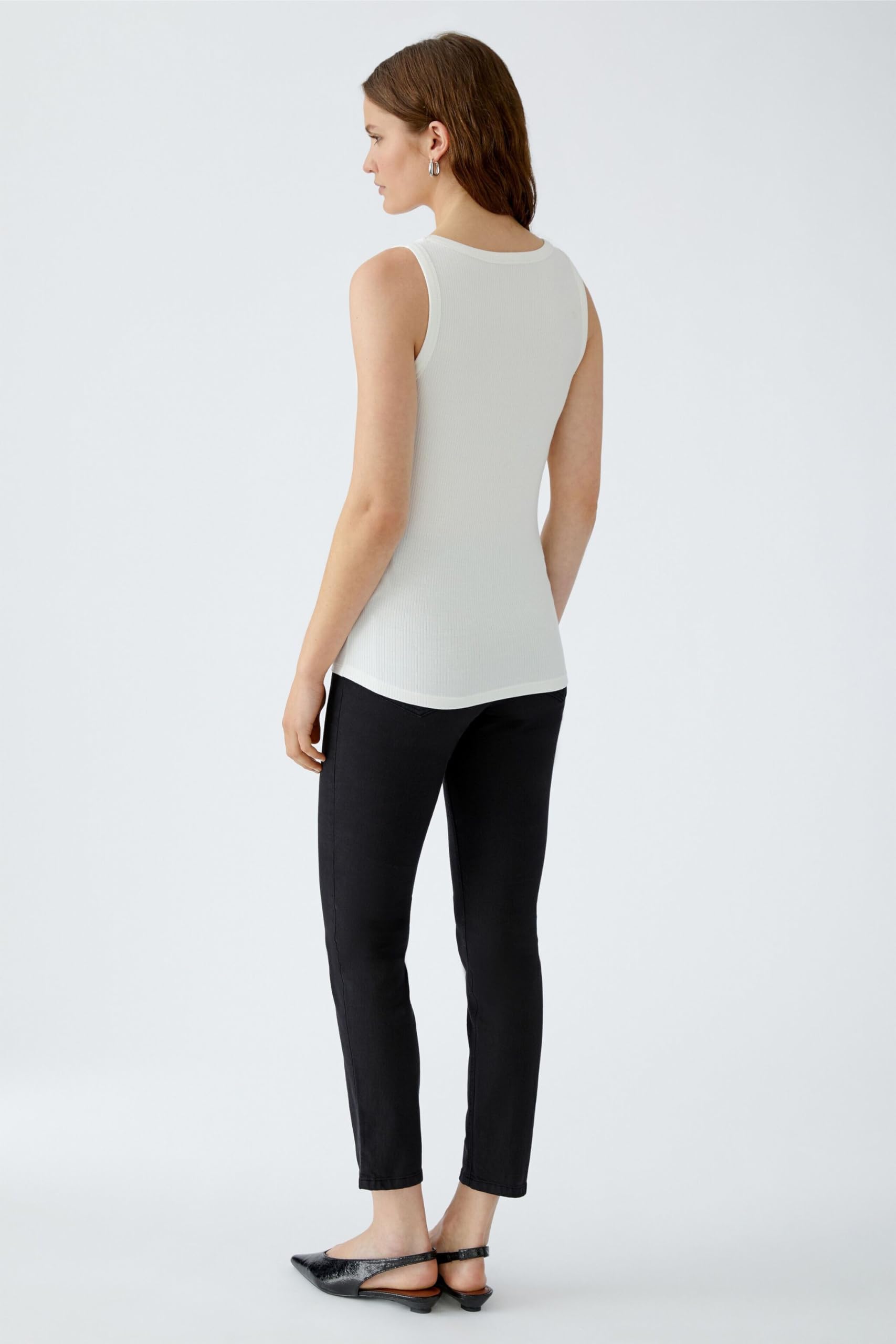 Oui FILIZ Top Damen Viskose Optic White 38