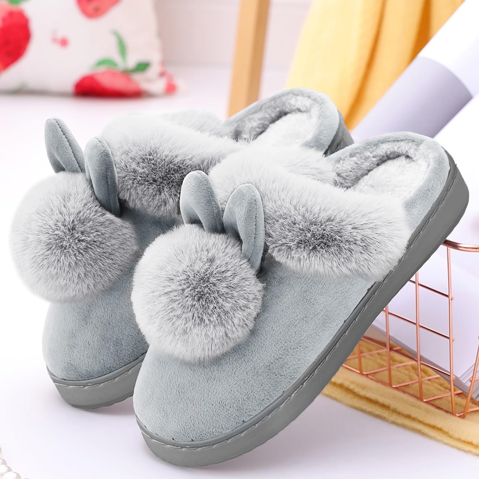 Luadnysin Shoes Plüsch Schlappen 38/39 Warm Filz