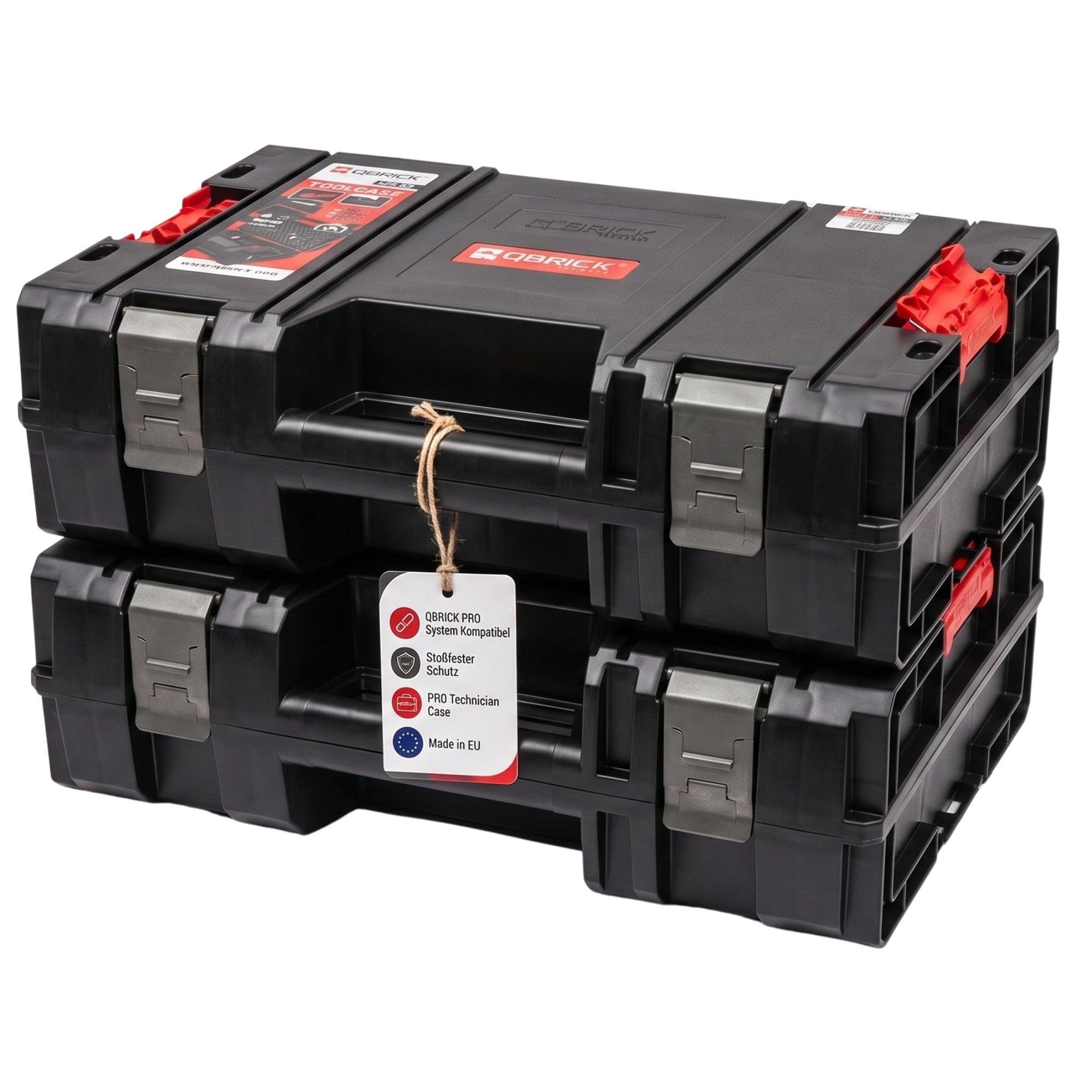 BigDean Qbrick System Pro Maschinenkoffer 2 Stück Polster