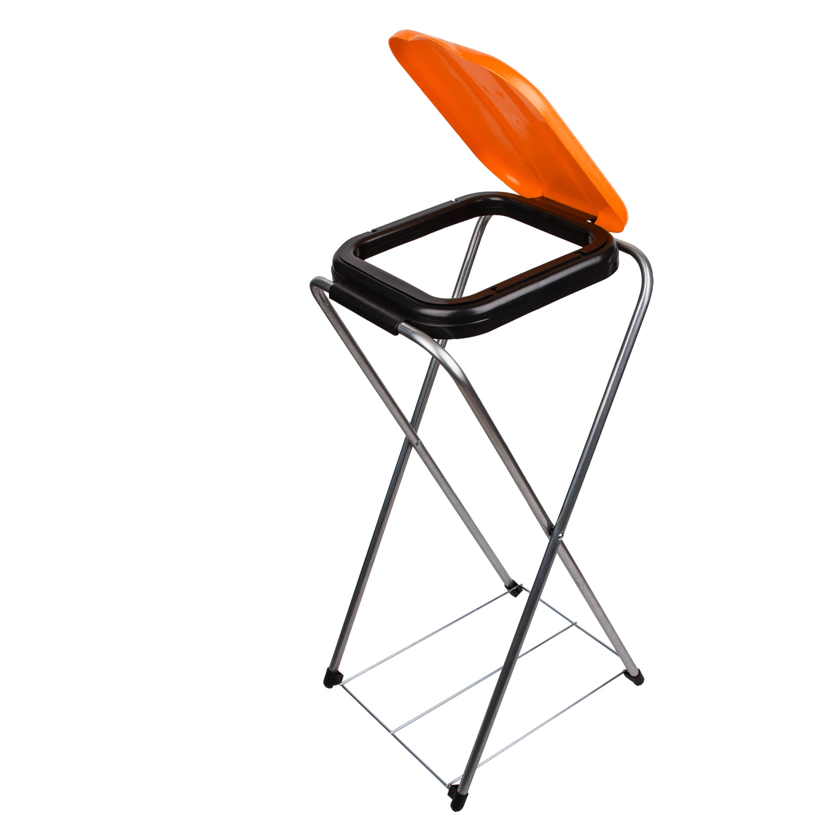 BigDean EasyFix Müllsackständer 120 L orange Metall