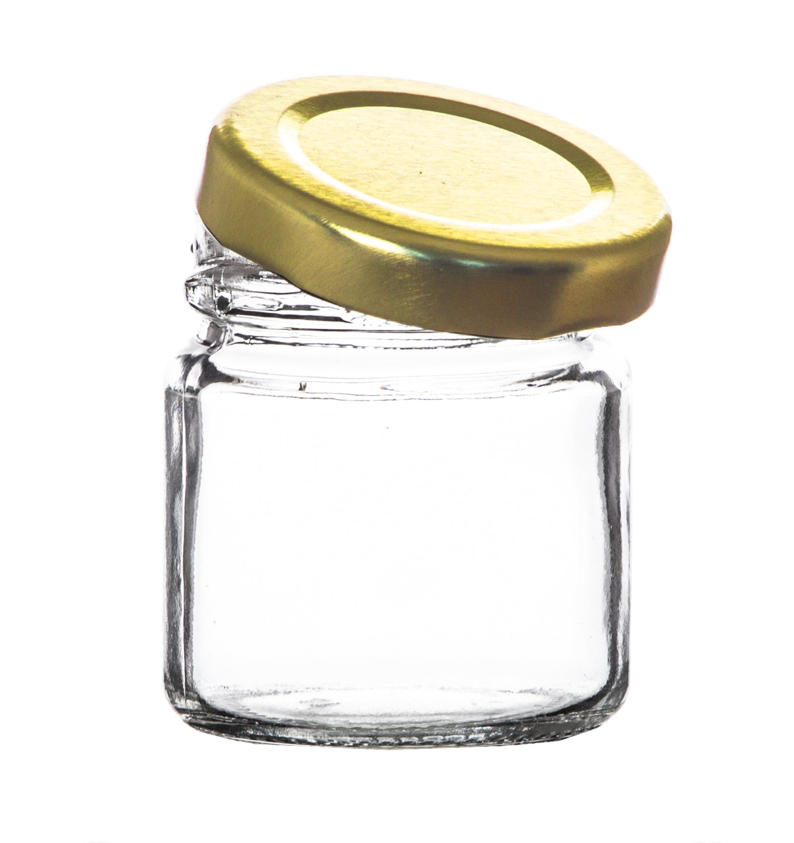BigDean Küche Marmeladengläser 53ml 25er Mini Gold