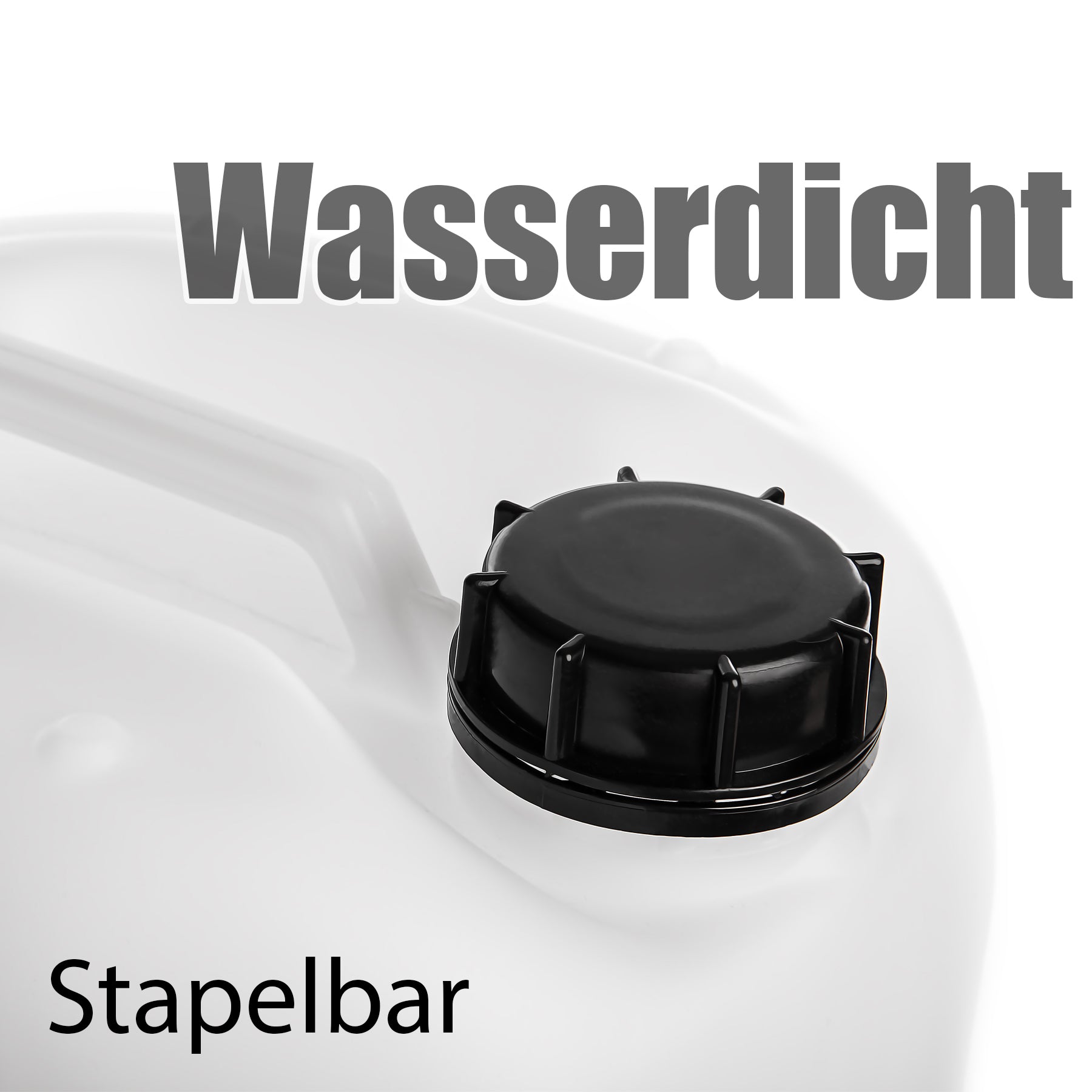 BigDean Haushalt Wasserkanister 10L Naturweiß 4er Set BPA-frei