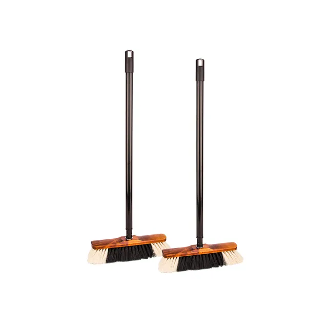 BigDean Bad & Reinigung Zimmerbesen 2er Set Teleskopstiel weich