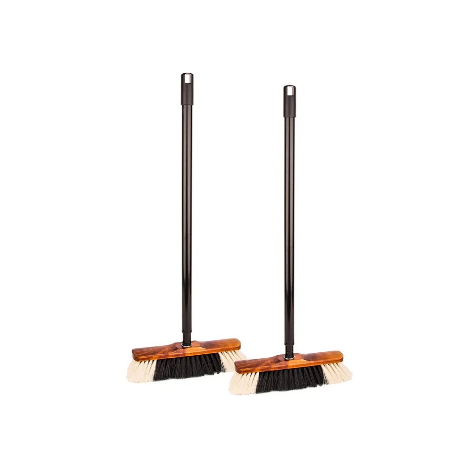BigDean Bad & Reinigung Zimmerbesen 2er Set Teleskopstiel weich