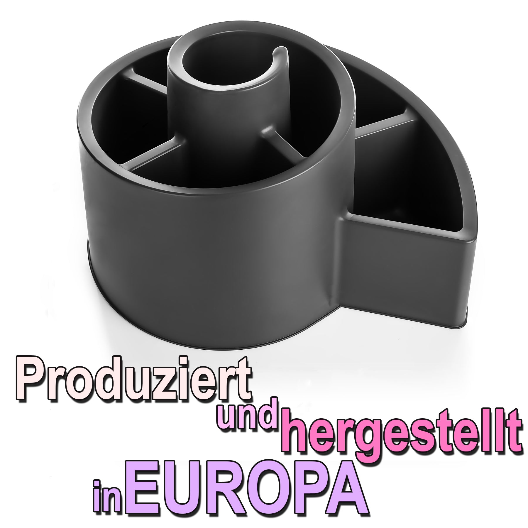 BigDean Garten Kräuterspirale Anthrazit 55,5x34 cm 6 Kammern