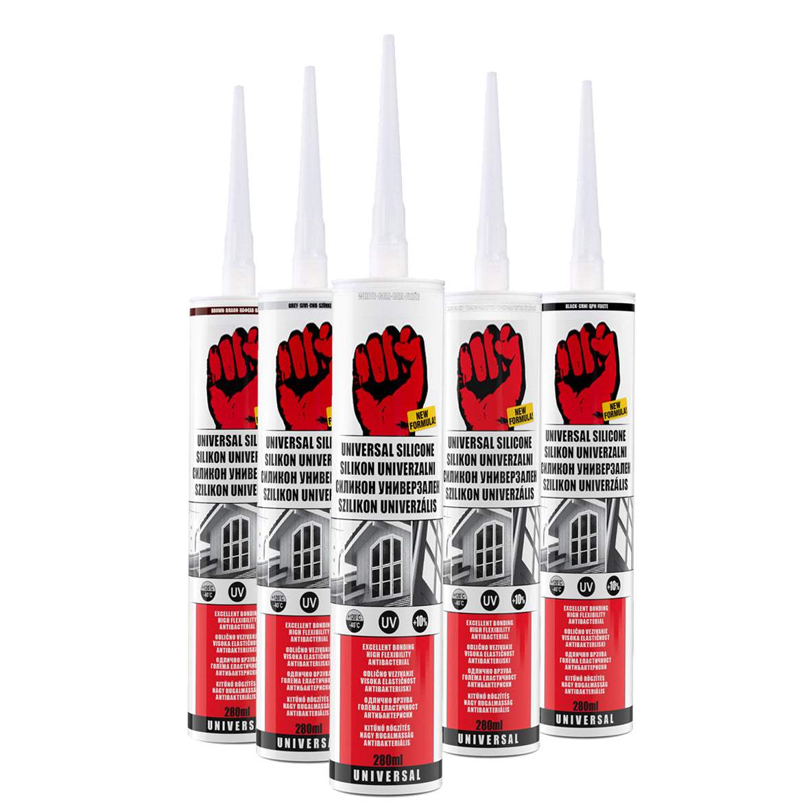 BigDean Werkzeug Universal Silikon Weiß 280 ml Kartusche