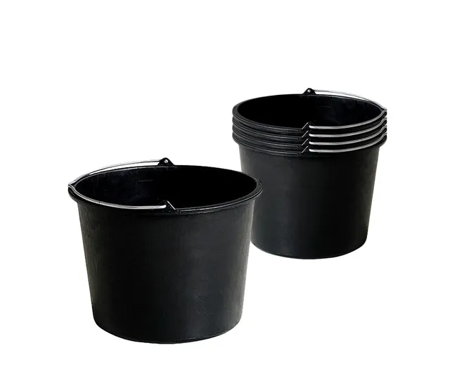 BigDean Haushalt & Alltag Baueimer 20 Liter 5 Stück mit Skala
