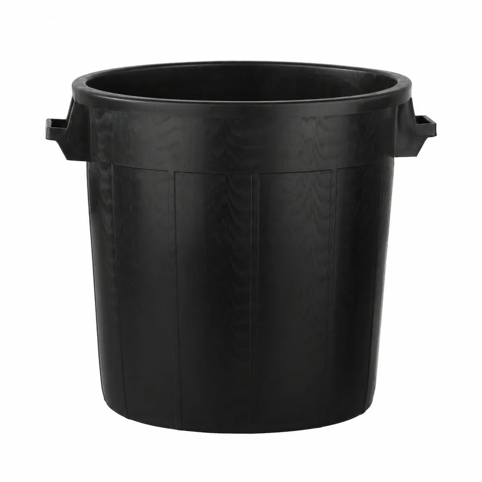 BigDean Universaltonne 50 Liter ohne Deckel Schwarz