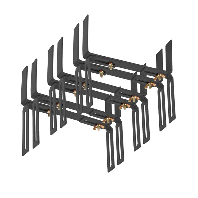 BigDean Garten Blumenkastenhalter H-Form anthrazit 6 Stück