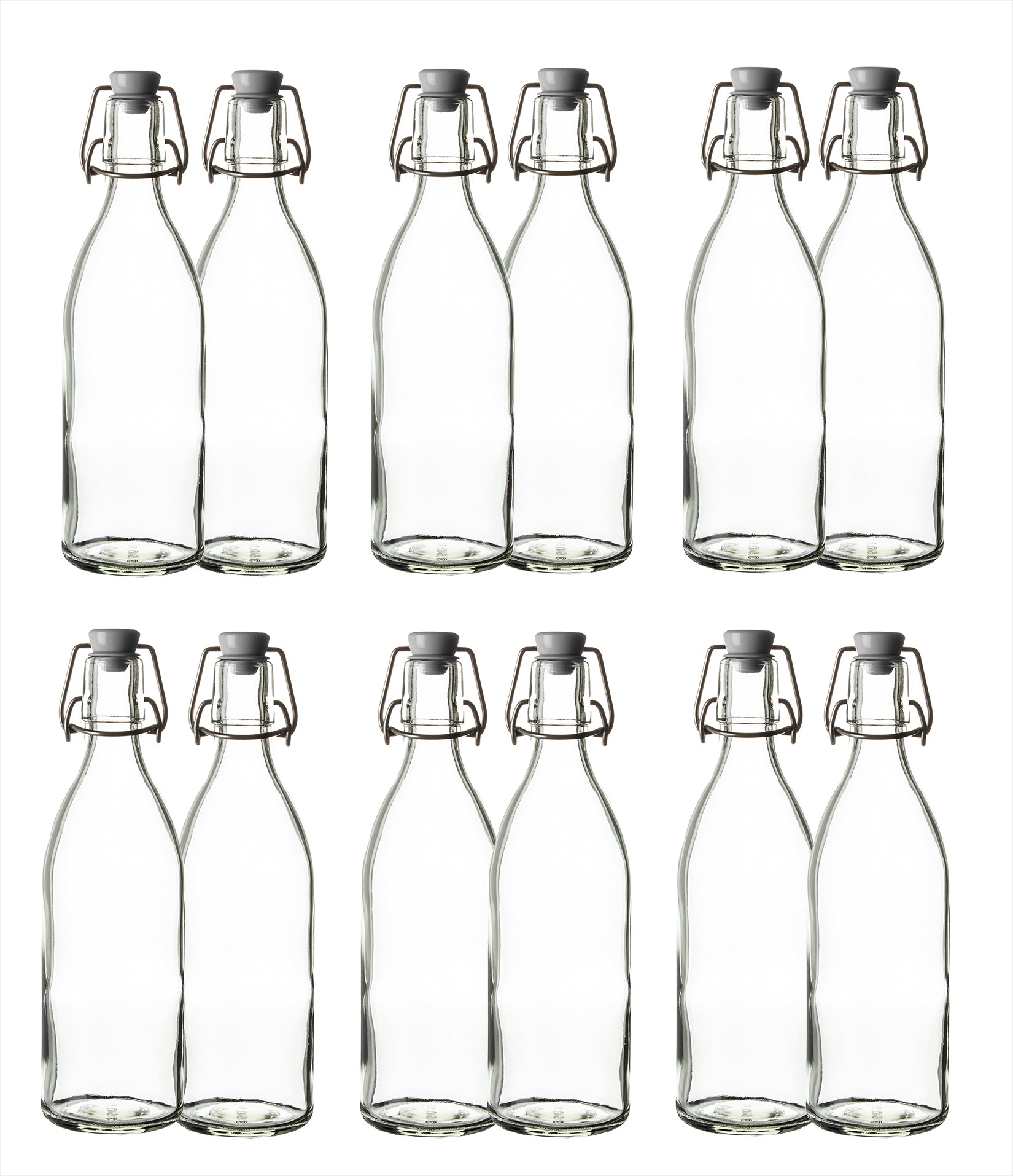 BigDean Küche Glasflasche Bügelverschluss 500ml 12er Made in Germany