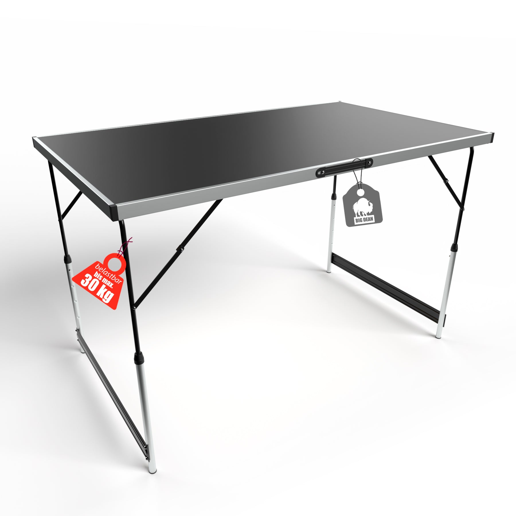 BigDean Multifunktionstisch 100x60cm klappbar 30kg