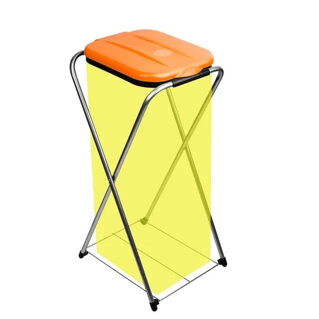BigDean EasyFix Müllsackständer 120 L orange Metall
