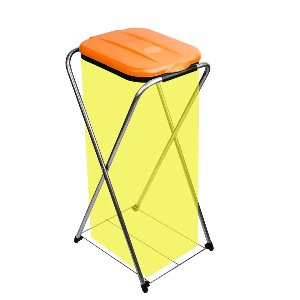 BigDean EasyFix Müllsackständer 120 L orange Metall