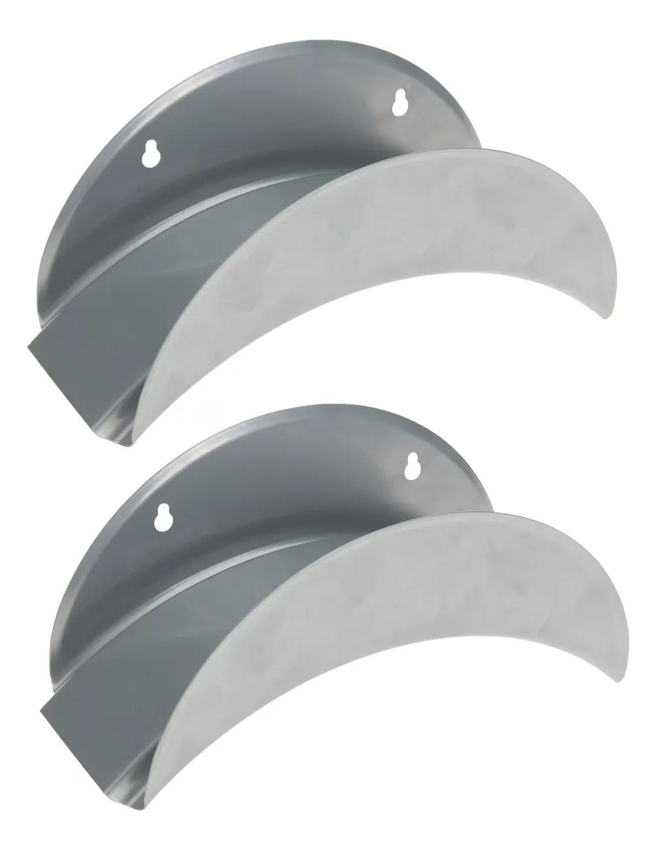 BigDean Gartenschlauchhalter Metall 29x13cm 2er Grau