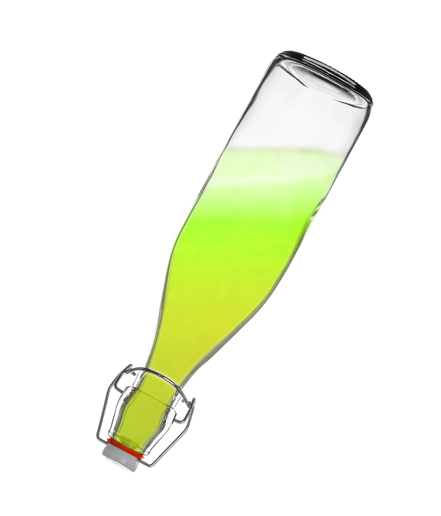 BigDean Küche Glasflasche 500ml 6er Bügelverschluss klar