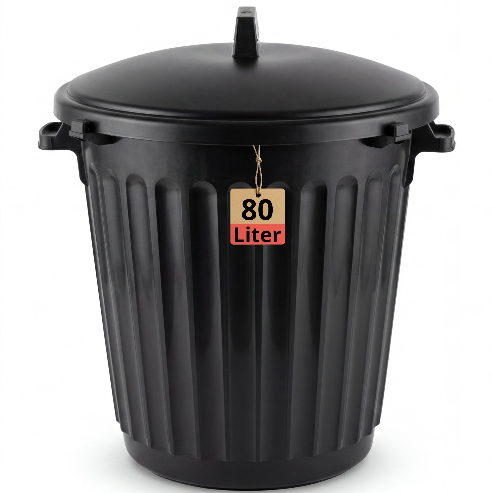 BigDean Haushalt & Alltag Mülltonne 80 Liter mit Deckel