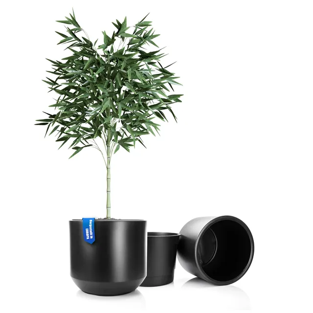 BigDean Garten Blumentopf Style 46cm anthrazit 2er wetterfest
