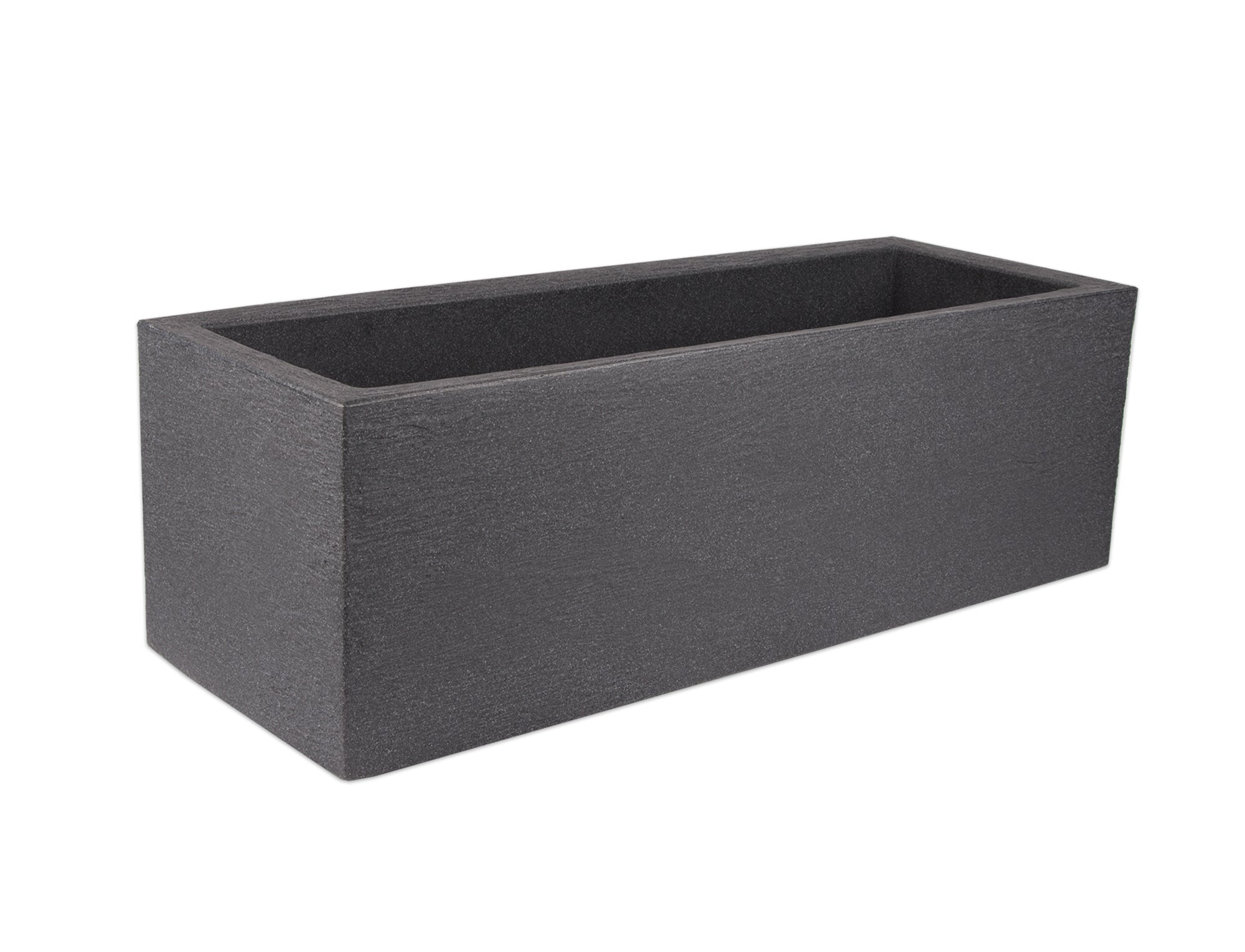 BigDean Pflanzkübel 80x30 cm Granitoptik Pflanztopf Anthrazit