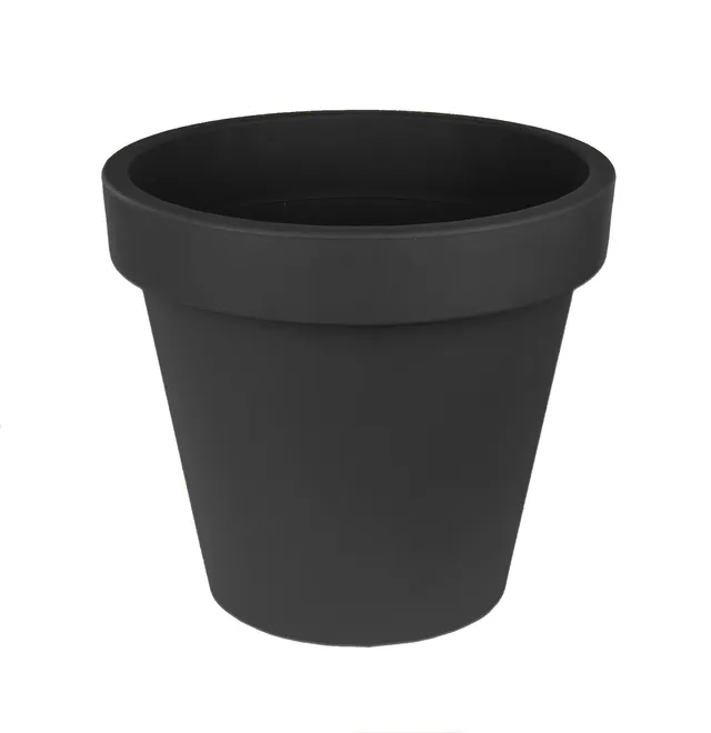 BigDean XL Blumentopf 50 cm Anthrazit Kunststoff