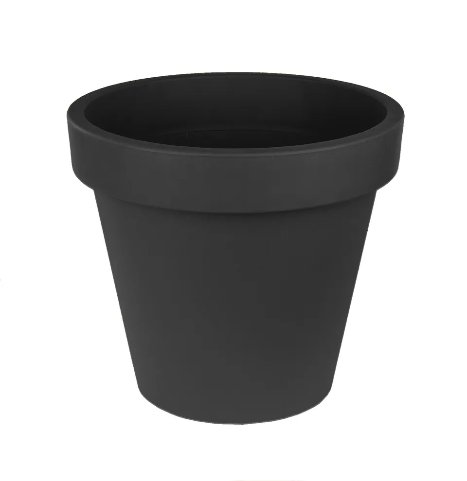 BigDean XL Blumentopf 50 cm Anthrazit Kunststoff