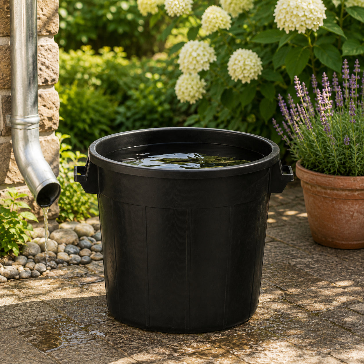 BigDean Universaltonne 50 Liter ohne Deckel Schwarz