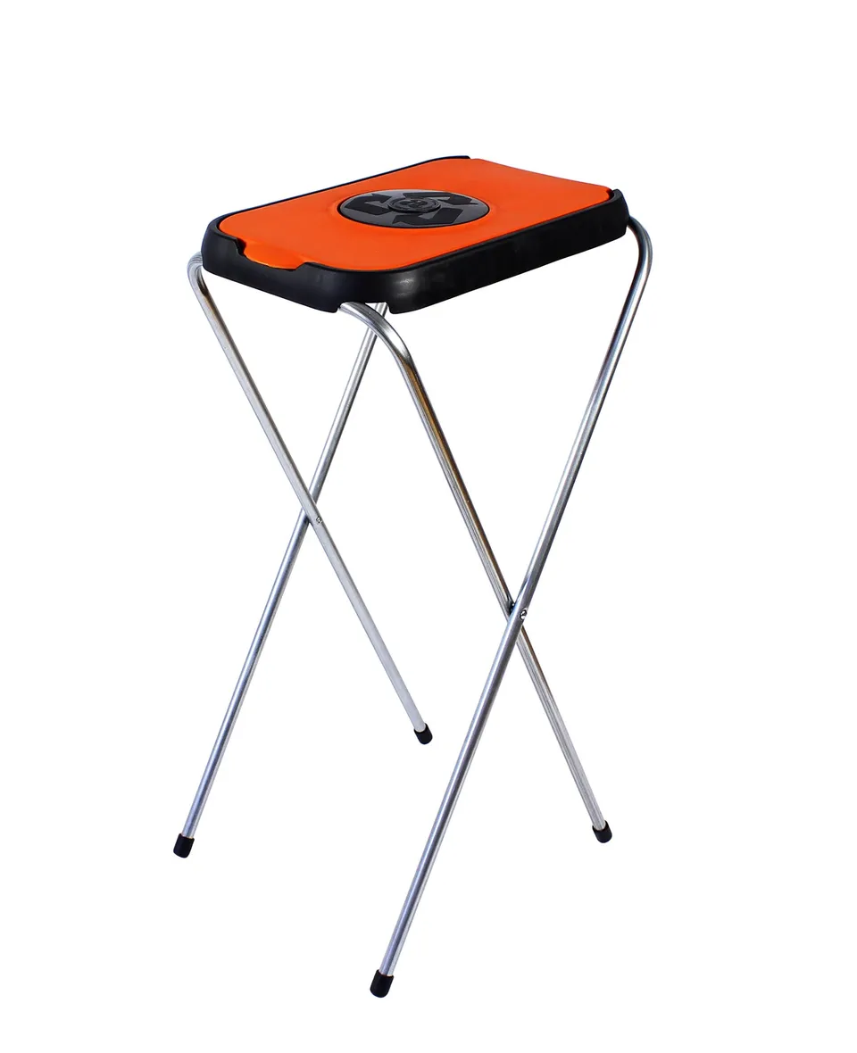 BigDean SwingFix Müllsackständer 120L Orange Stahlrahmen