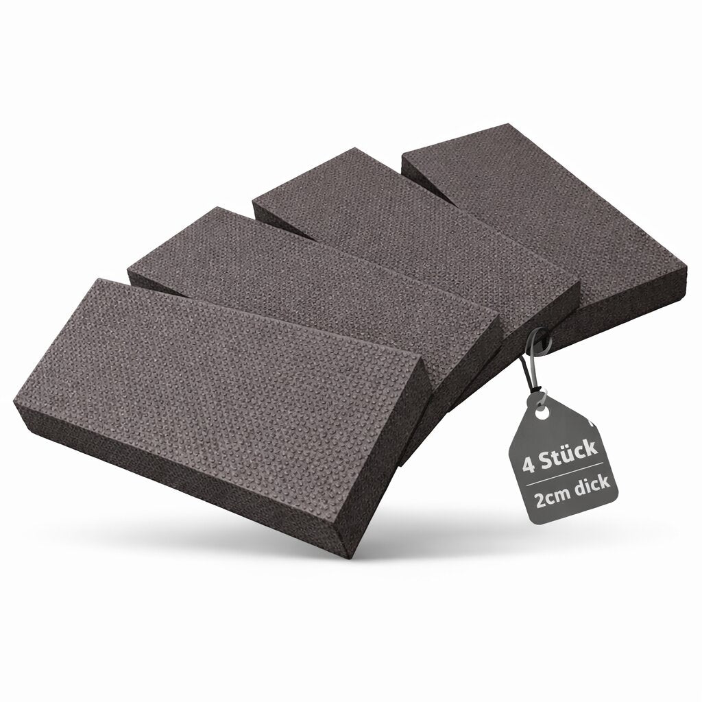BigDean Garagen Wandschutz 4er-Set Selbstklebend Schwarz