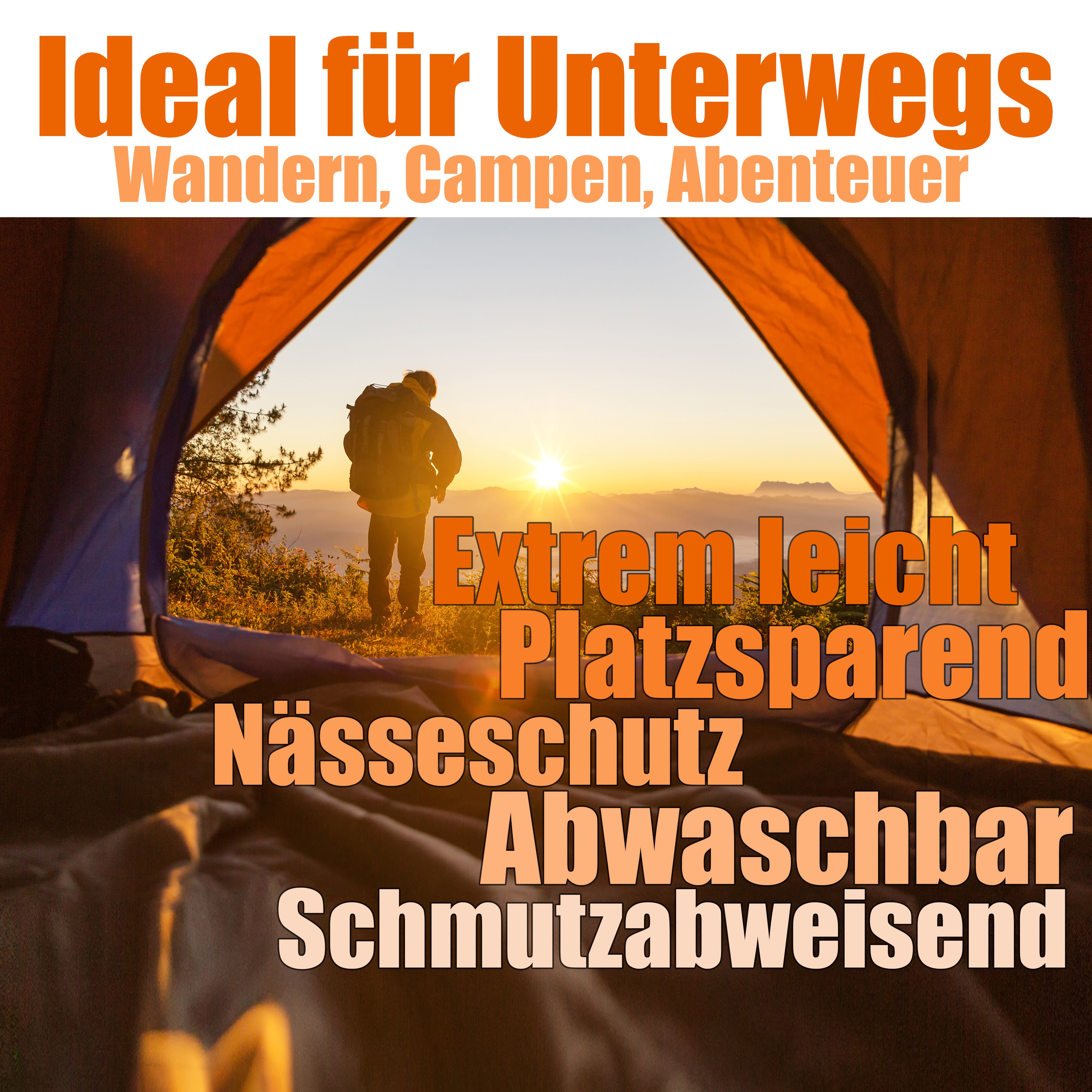 BigDean Thermo Sitzkissen 35x40 Outdoor Alu 2er Set faltbar
